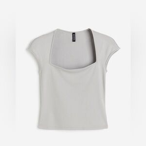 H&M Gray Cap Sleeve Top